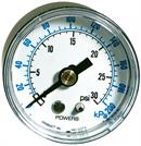 Siemens Building Technologies 142-0311 Pressure Gauge Pneumatic 1/8" Male-back Connection Dual 0 to 200 
