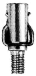 Crown Engineering Corp. 51730 Ignition Terminals, Spring/Stud 10-32 Thrd. 3/8 Long Stud
