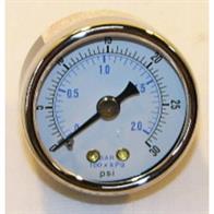 Honeywell, Inc. 305965 INDICATION GAGE. 1-1/2" DIAMETER. 1/8" NPT. CENTER BACK CONNECTED. 0 TO 30 PSI. Image
