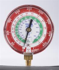 Ritchie Engineering Co., Inc. / YELLOW JACKET 49101 3-1/8" Red Pressure Manifold Gauge Image