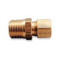 Parker Hannifin Corp. - Brass Division 68C66 CONNECTOR MALE 3/8^ CMP BY 3/8^ ** Image