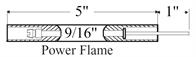 Auburn E5475B Standard Ignitor and Insulator for Power Flame, E5-475 Series Image