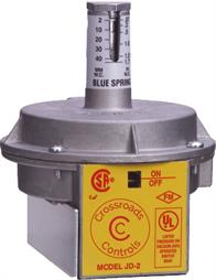 Crossroads Controls 801111302 JD-2-GREY .1-4&quot;wc SPDT 1/8&quot; NPT Auto Reset Air Differential, Vacuum, and Pressure Switch Image