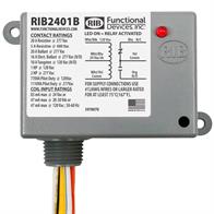 Functional Devices (RIB) RIB2401B Enclosed Relay 20Amp SPDT 24Vac/dc/ Image