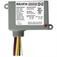 Functional Devices (RIB) RIB24P30 Enclosed Relay 30Amp DPDT 24Vac/dc Image