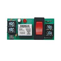 Functional Devices (RIB) RIBMN24S Panel Relay 2.75x1.25in 15Amp SPST + Override 24Vac/dc Image