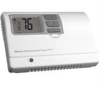 ICM Controls SC5811 Thermostat, 7-Day, 5-1-1 or 5-2 programmable, 2-stage heat/2-stage cool or heat pump, soft buttons, auto-changeover, backlit, min/max temperature limiting, remote sensing, keypad lockout, SimpleSet target programming, hardwire. Image