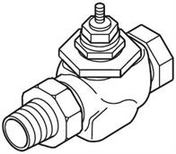 Schneider Electric VB72110404 Invensys 1/2" valve body straight union, stem up-open Image