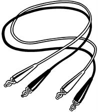 Monti & Associates, Inc. Div. of MA-Line MA050312 Low Voltage Test Leads Insulated Alligator Clips Image